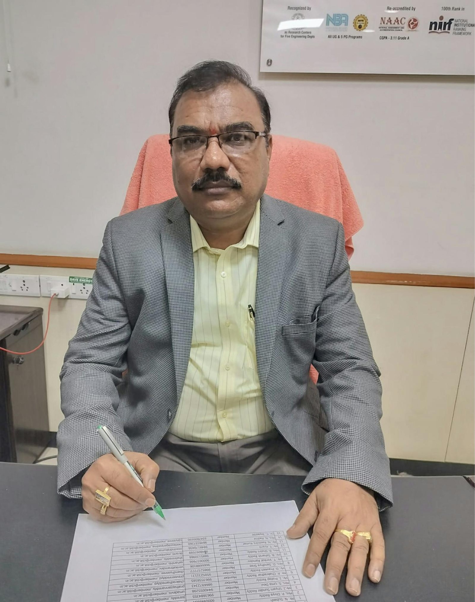 Prof. C.V. Narasimhulu